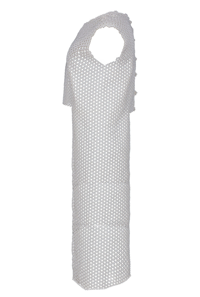 LONG SIDES BLOUSE - PEARLS