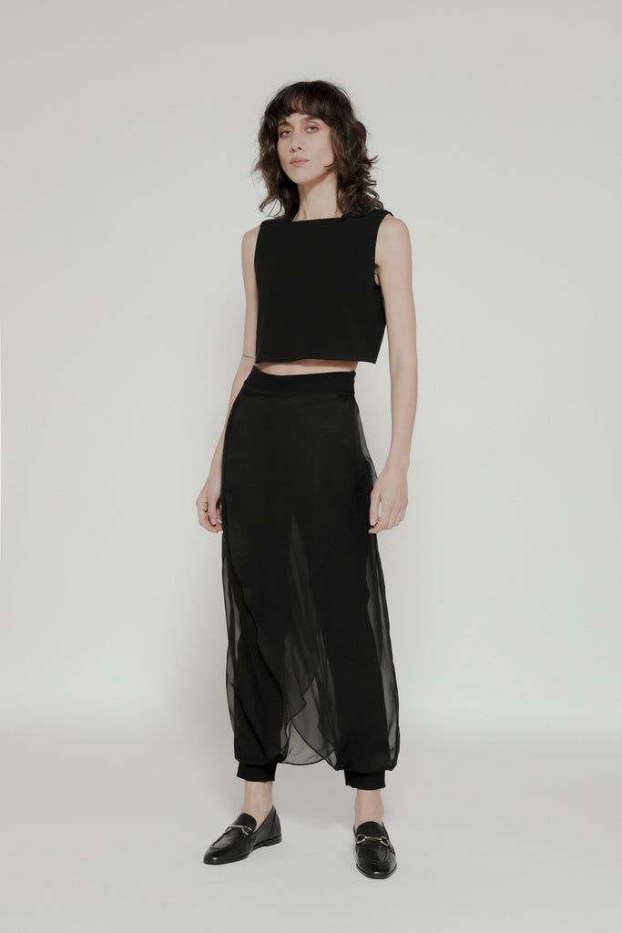 LEGGINGS WITH OVERSKIRT
